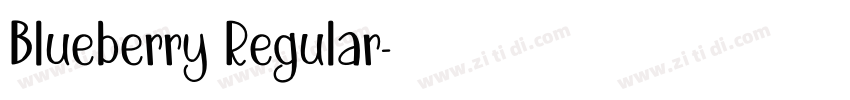 Blueberry Regular字体转换 Blueberry Regular字体转换